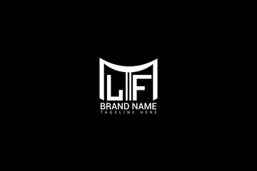 Minimal LF Letter Logo Design Modern Monogram Branding & Identity Concept