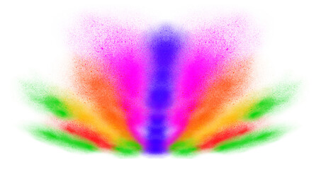 Abstract Color Burst with Dynamic Red yellow Purple Glow