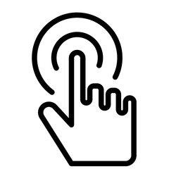 User Interface Interaction Line Icon of SaaS and Software Icon Set