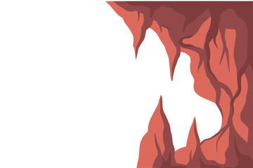 Cave Forest Cartoon Background Illustration
