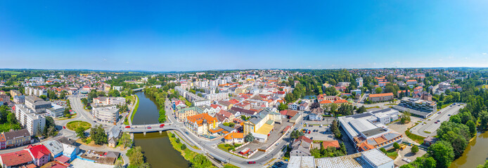 Panorama view of Havlickuv Brod in Czech republic