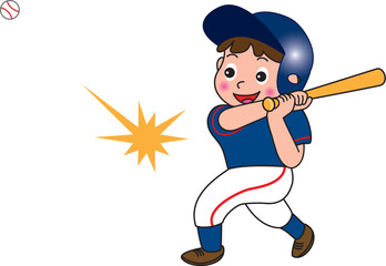 少年野球のバッター
