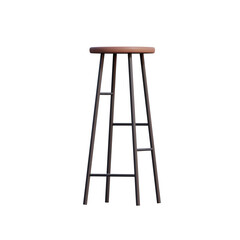 wooden chair isolated on white