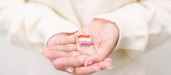 International Lesbian October Day, Lesbian Visibility April Day and Happy Pride June month and...