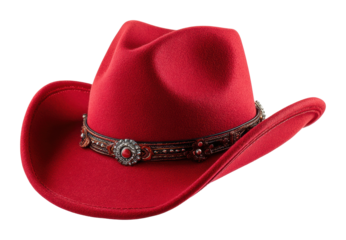 Cowboy hat showcase western style isolated on transparent background