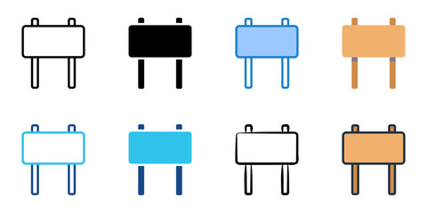 Banner icon set multiple style collection 
