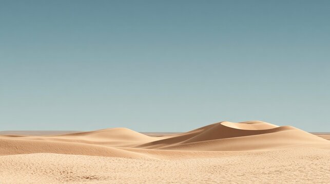 Desert dunes landscape panorama