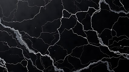 Elegant black marble with swirling gray veins, exuding luxury and sophisticated monochrome style.