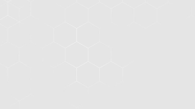 Digital technology illustration background hexagon line pattern glowing line animation footage video