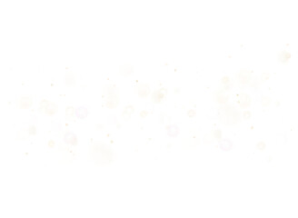 PNG dust particles with glowing flare, sparkle shimmer and glitter dust cloud on transparent background, abstract golden light effect with bokeh rays and festive dust texture for design PNG.