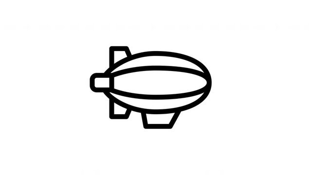 zeppelin minimalist stroke animation