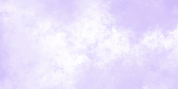 Abstract background with . Grunge smooth light sky purple calming image of white clouds in a lavender sky evokes a sense of peace and tranquility, perfect for backgrounds and designs