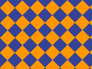 Diamond pattern blue and orange color for wrapping paper,tie,packaging or other