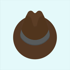 Illustration of a Hat icon. icon related to design elements. suitable for web site, app, user interfaces,element, printable etc. flat icon style. simple vector design editable