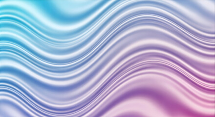 Abstract wavy pattern with smooth transitions of blue purple and white creating a flowing visual effect
