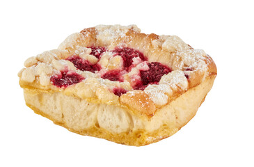 Strawberry Bread Cake cut out isolated transparent background