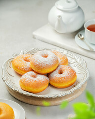 donuts and tea