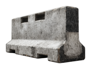 Construction block placement for site preparation urban area isolated on transparent background