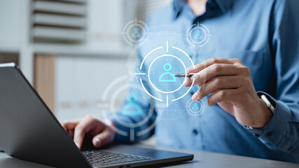 Sales and marketing analysis digital research concept. Analyst analytics data dashboard. Data report management. System integration technology. Tech business software. Erp system. Market research.