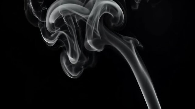 smoke on black background
