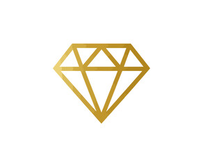Gold diamond shape graphic