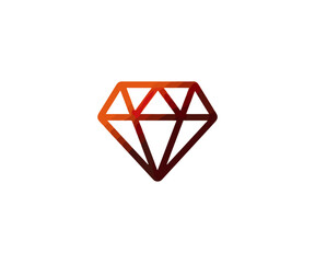Diamond icon graphic design element