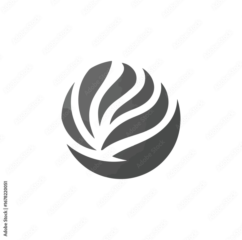 Poster abstract gray circle design element
