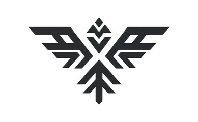 Abstract bird graphic design