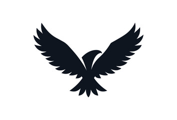 Silhouette of a bird in flight