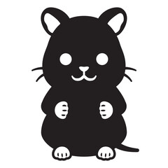 ネズミのシルエット