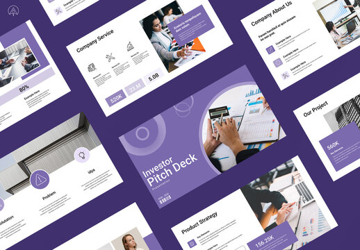 Investor Pitch Deck Presentation Layout