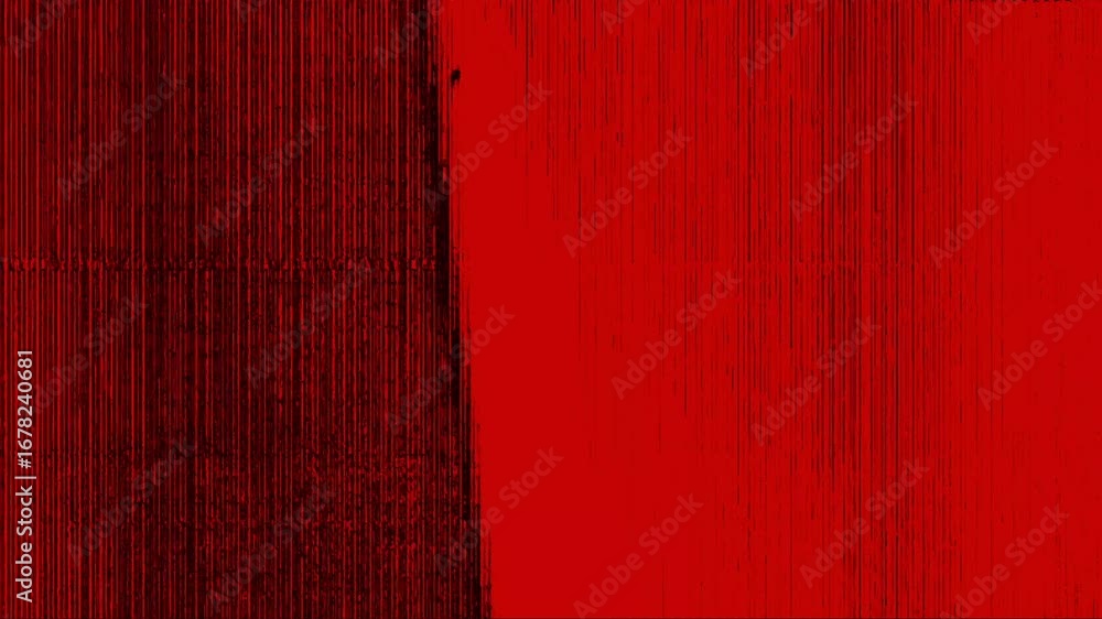 Poster strong distortion effects glitches noise and static animation