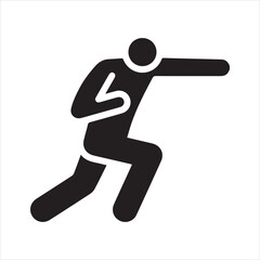  A silhouette of a boxer in boxing stance