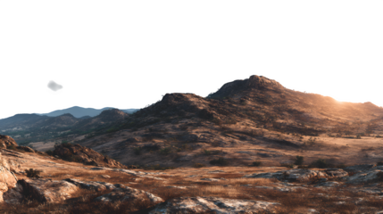 Mountain Landscape, isolated on transparent background