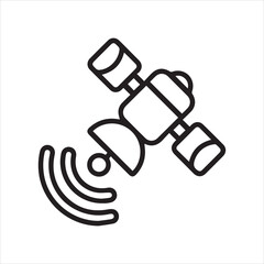 vector illustration of an satellite symbol