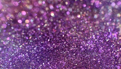 Vibrant purple glitter bokeh