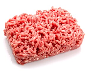 Ground Beef Block Isolated (1)
