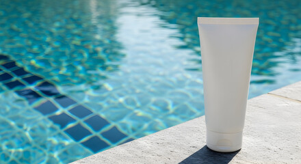 Fototapeta premium Sunscreen by the Pool