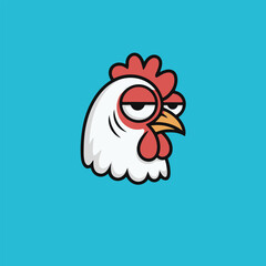 rooster cartoon vector