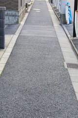 Obraz premium Sidewalk along the street in Japan.