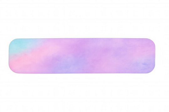 Soft, dreamy watercolor banner in pastel pink, purple, and blue hues, perfect for adding a touch of whimsy to designs