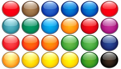Colorful Buttons Grid