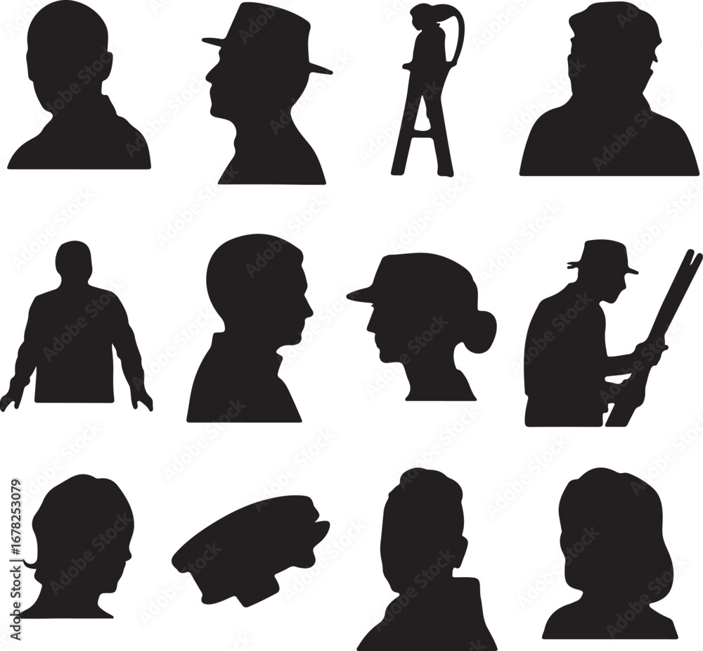 Poster flat design business icon set minimal line art icons collection modern user interface icon pack crea