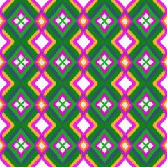 Vibrant Ikat Diamond Pattern