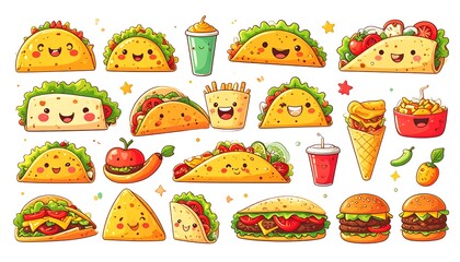 Cute Food Illustration Collection