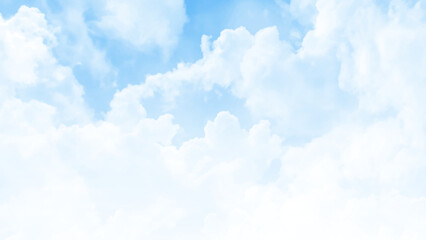 Blue sky with clouds. Sky and clouds summer nature. Day landscape