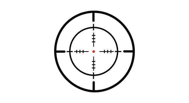 Simple Red Dot Sight Reticle Target Graphic