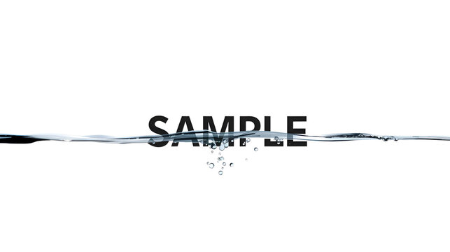 Sample watermark on a Transparent Background