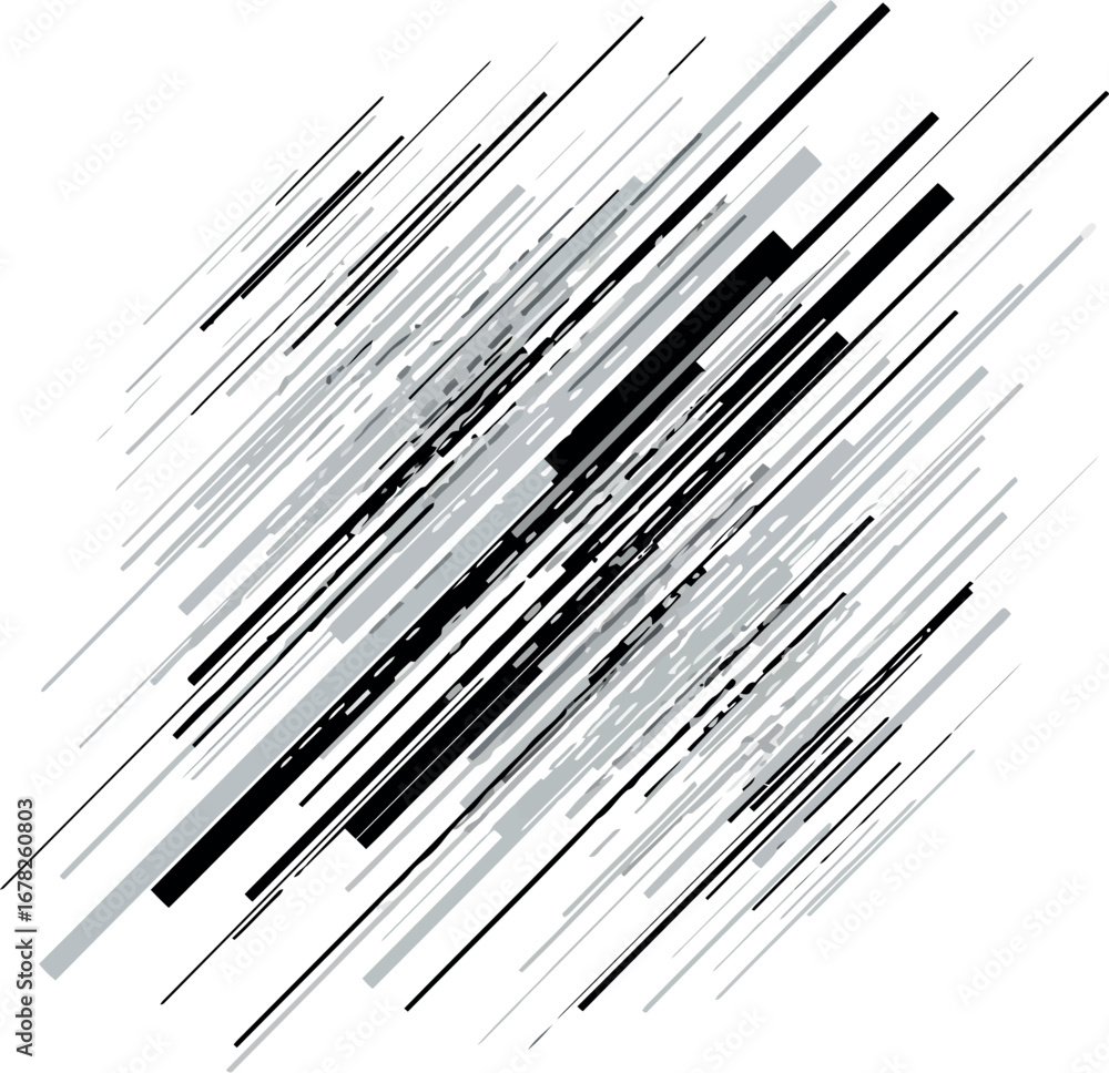Aufkleber vector vector art of diagonal abstract pattern of black and grey lines transparent background