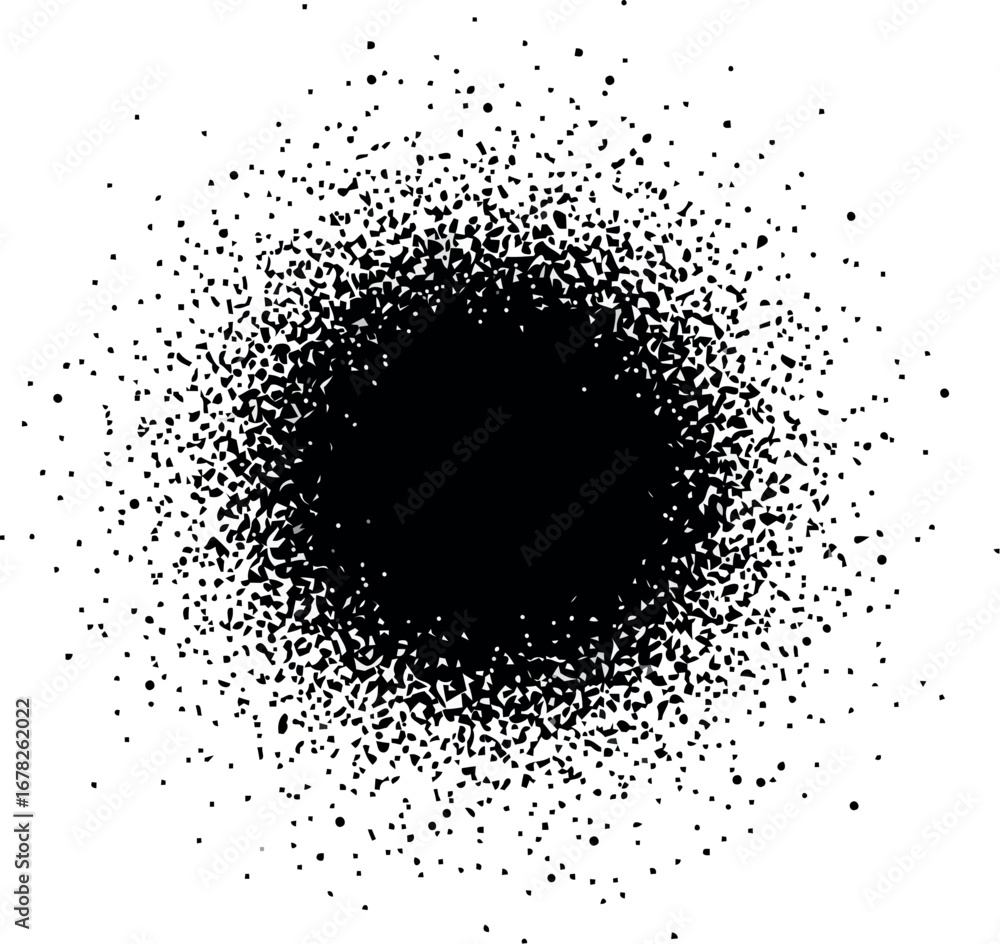 Aufkleber vector vector art of black ink splatter abstract pattern transparent background